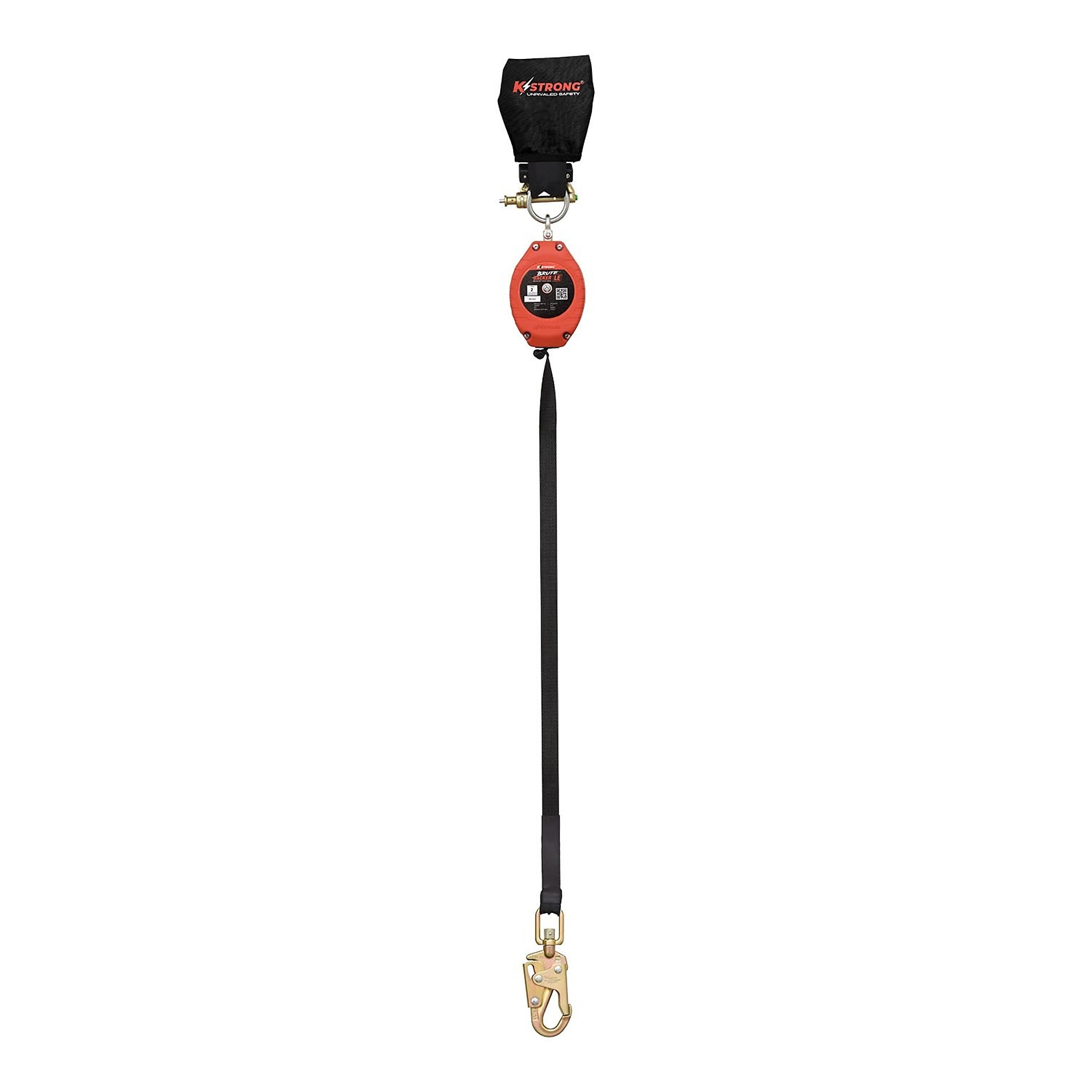 KStrong Brute Backer LE Web SRL — 8.5ft., Swivel Snap Hook, Dorsal Connector, Shock Pack, Model# UFS350206L